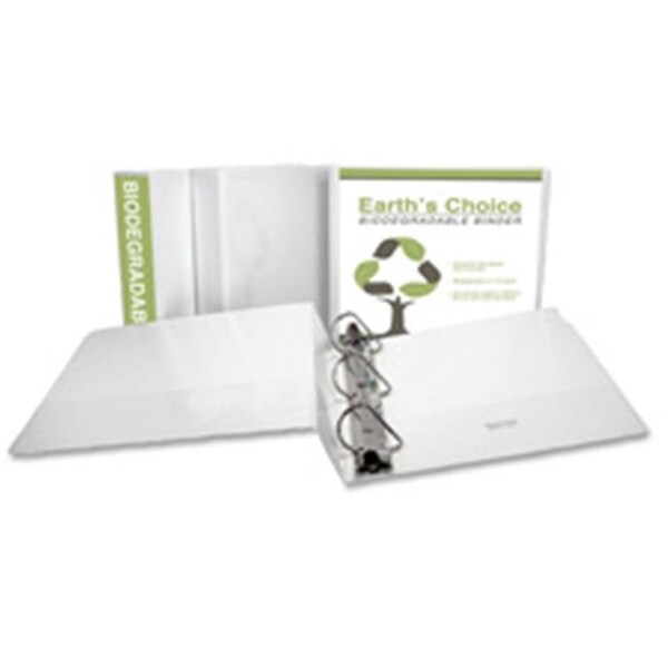 Samsill Corporation Samsill Corporation SAM16987 D-Ring View Binders- 3in. Capacity- 11in.x8-.50in.- White SAM16987 - main